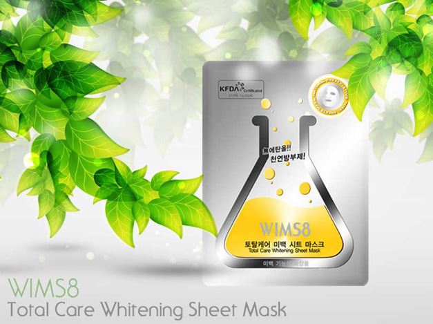 WIMS8 Total Care Whitening Sheet Mask Made in Korea